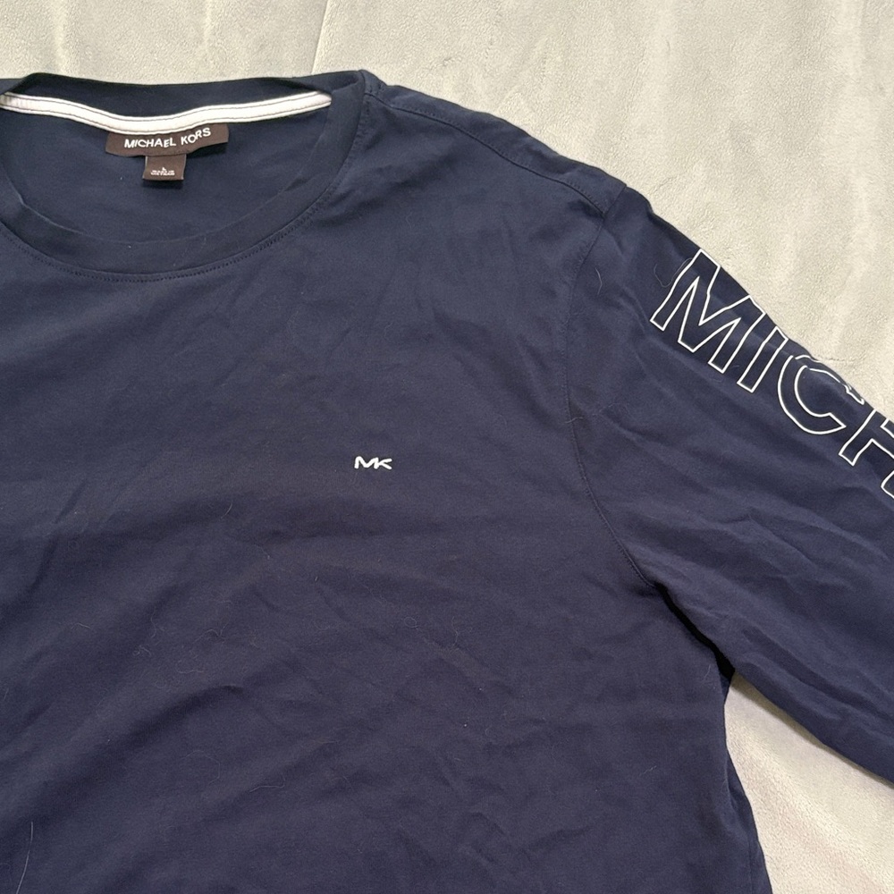 Michael Kors Dark Blue Long Sleeve Tee